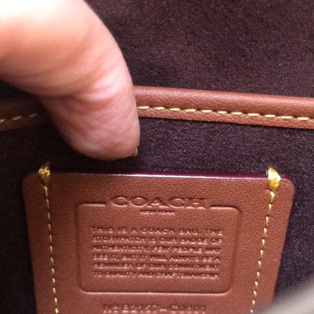 NWT Gray Coach Madison 16 Turnlock Mini Bag - Picture 9 of 10